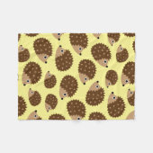 ハリネズミの継ぎ目が無いパターン(ver.2) フリースブランケット (正面(横))