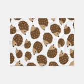 ハリネズミの継ぎ目が無いパターン(ver.6) フリースブランケット (正面(横))