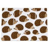 ハリネズミの継ぎ目が無いパターン(ver.6) ラージペーパーバッグ (正面)