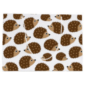 ハリネズミの継ぎ目が無いパターン(ver.6) ラージペーパーバッグ (裏面)