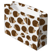 ハリネズミの継ぎ目が無いパターン(ver.6) ラージペーパーバッグ (裏面アングル)