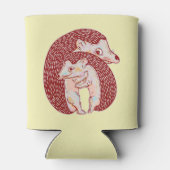 ハリネズミの群れ 缶クーラー (裏面)