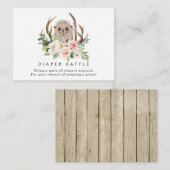 ハリネズミの花のおむつのラッフルのエンクロージャカード エンクロージャーカード (正面/裏面)
