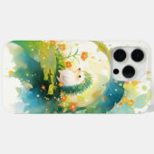 ハリネズミの葉っぱの隠れ家 Case-Mate iPhoneケース (裏面 (横))