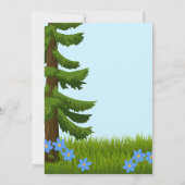 ハリネズミの誕生日招待状 招待状 (裏面)