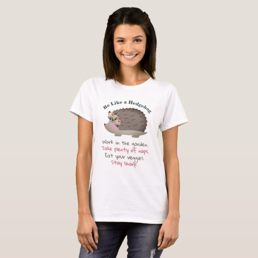 ハリネズミのTシャツのようだ Tシャツ (正面フル)