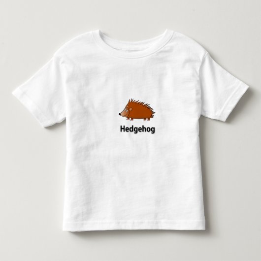 ハリネズミのTシャツ トドラーTシャツ (正面)