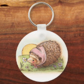 ハリネズミをバイオレット キーホルダー (正面)