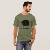 ハリネズミを可愛く尊敬 Tシャツ (正面フル)