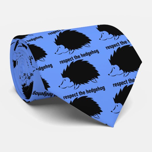 ハリネズミを尊重して下さい ネクタイ (ロール)
