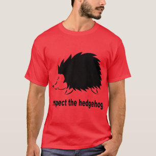 ハリネズミを尊重して下さい Tシャツ