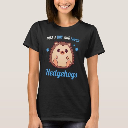 ハリネズミを愛する少年 Tシャツ (正面)