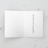 ハリネズミを愛する方へ 最高の結婚記念日をお迎えください カード (内部)