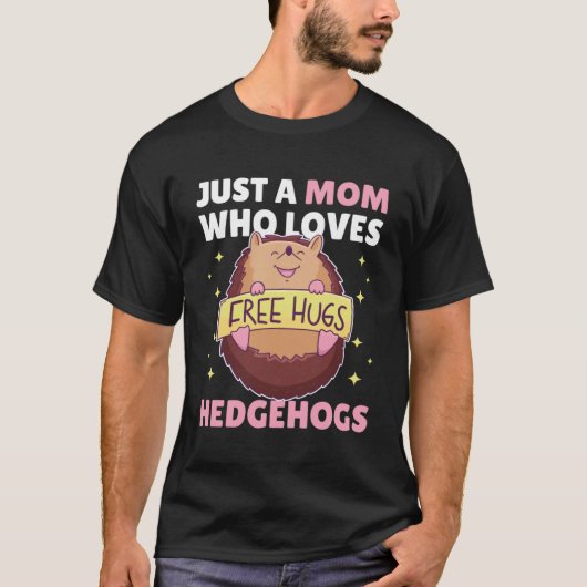 ハリネズミを愛する母さん2 Tシャツ (正面)