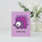 ハリネズミを殴る ポストカード (スタンド正面)