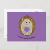 ハリネズミを送る ポストカード (正面/裏面)