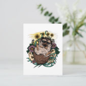 ハリネズミカッコいい ポストカード (スタンド正面)