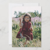 ハリネズミキスピンクフォトヘッジホッグバレンタイン カード (裏面)