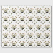 ハリネズミコテージコアワイルドフラワーウッドランド ラッピングペーパー (フラット)