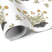 ハリネズミコテージコアワイルドフラワーウッドランド ラッピングペーパー (ロールコーナー)