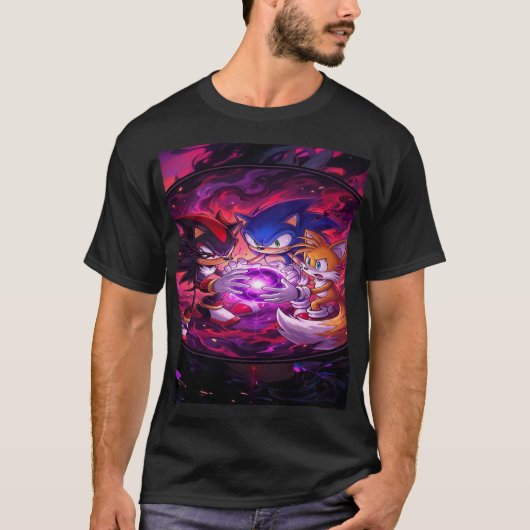 ハリネズミトリオ: カオスエネルギーの覚醒 Tシャツ (正面)