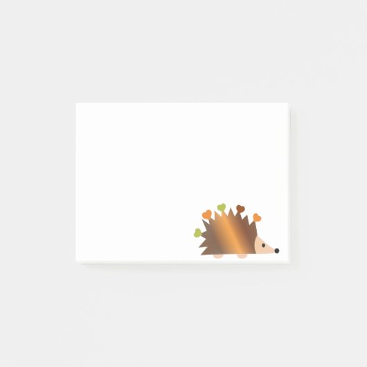 ハリネズミハート ポストイット (正面)