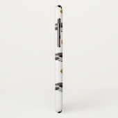 ハリネズミパターン名前をカスタムするの電話箱 Case-Mate iPhoneケース (裏面/左)