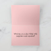 ハリネズミパーソナライズされたとカップケーキ カード (内部)