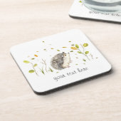 ハリネズミパーソナライズされたコースター コースター (左側)