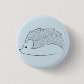 ハリネズミボタン 缶バッジ (正面)