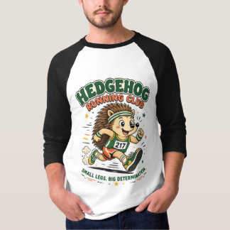 ハリネズミランニングクラブ かわいいマスコットTシャツ Tシャツ
