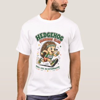 ハリネズミランニングクラブ かわいいマスコットTシャツ Tシャツ
