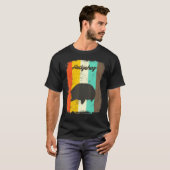 ハリネズミレトロ70sヴィンテージかわいい動物 tシャツ (正面フル)