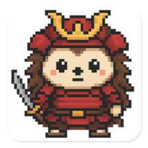 ハリネズミ侍シール