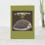 ハリネズミ傘カード カード (正面)