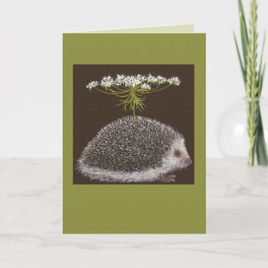 ハリネズミ傘カード カード (正面)