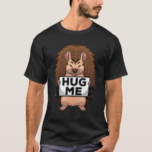 ハリネズミ女男性へ性ヤマザシアナグマ Tシャツ