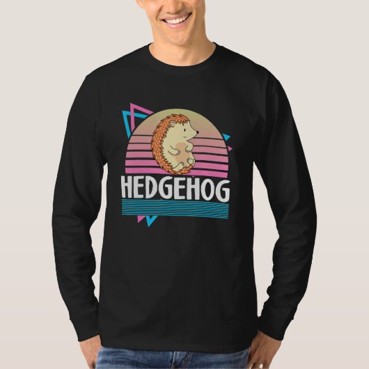 ハリネズミ好きペット飼育者動物愛護ハリネズミO Tシャツ (正面)