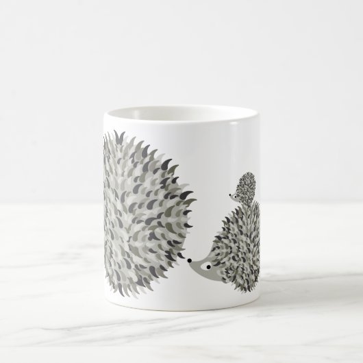 ハリネズミ家族 コーヒーマグカップ (中央)