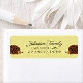 ハリネズミ差出人住所ラベル ラベル (インサイチュ)