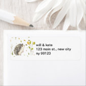 ハリネズミ差出人住所ラベル ラベル (インサイチュ)