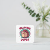 ハリネズミ愛好家 スクエア名刺 (スタンド正面)