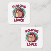 ハリネズミ愛好家 スクエア名刺 (正面/裏面)