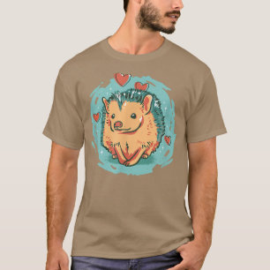 ハリネズミ愛秋ハリネズミの友人ガーデンヘッジ Tシャツ