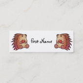 ハリネズミ愛! スキニー名刺 (裏面)