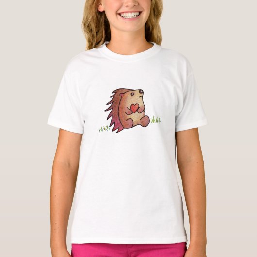 ハリネズミ愛! Tシャツ (正面)