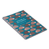 ハリネズミ柄カスタマイズ可能 ノートブック (右側)