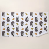 ハリネズミ柄ビーチタオル ビーチタオル (正面)