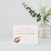 ハリネズミ森林ベビーシャワー予約リクエスト エンクロージャーカード (スタンド正面)