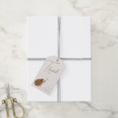 ハリネズミ森林ベビーシャワー ギフトタグ (より糸付き)